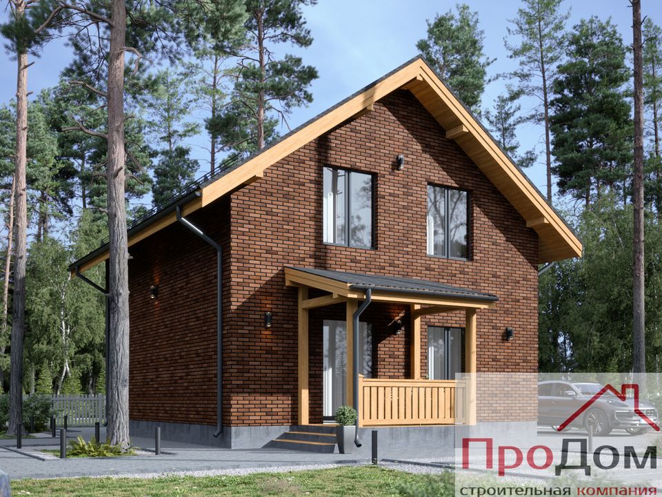 Проект дома ПД-104 - кирпичный дом под ключ в Ярославле